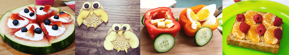 Examples of snacks to make with children