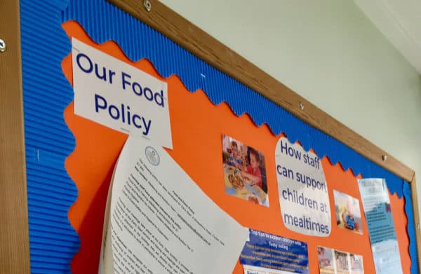 Nursery Food Policy board