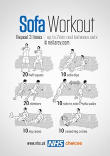 Sofa Workout Poster