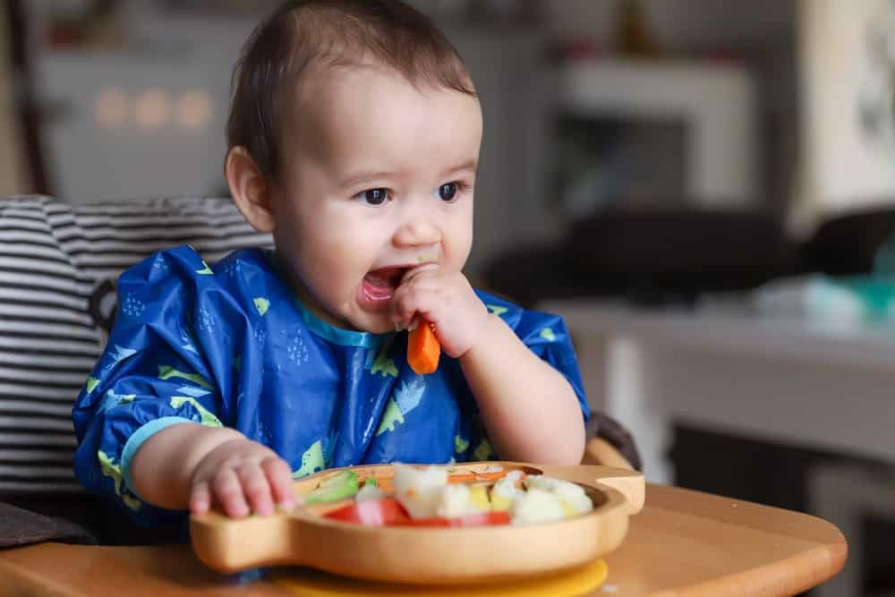 Baby Chewing on food
