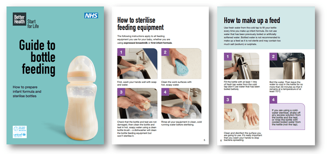 Start for Life's Guide to Bottle Feeding Booklet Sample