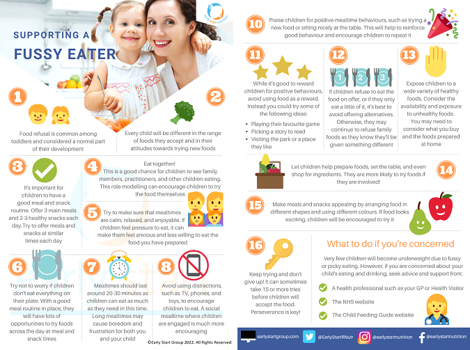 Fussy Eating Tip Sheet example