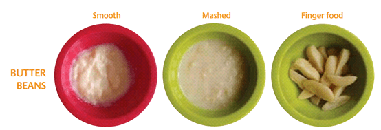 Baby Food Protein texture examples