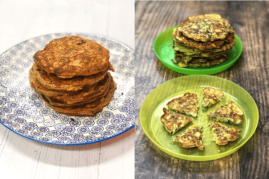Examples of savoury pancakes