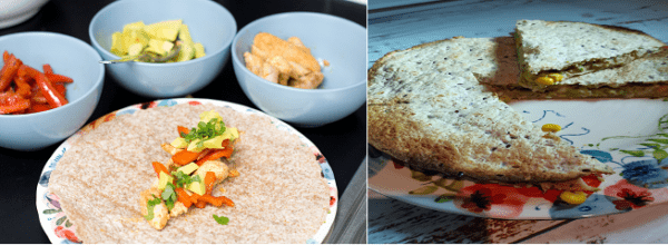 Examples of wrap based recipes