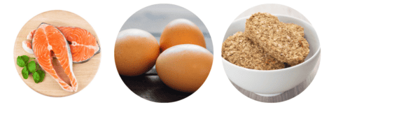 Foods containing vitamin d including eggs, oily fish and fortified cereal