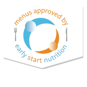 Menu Approved by Early Start Nutrition Logo