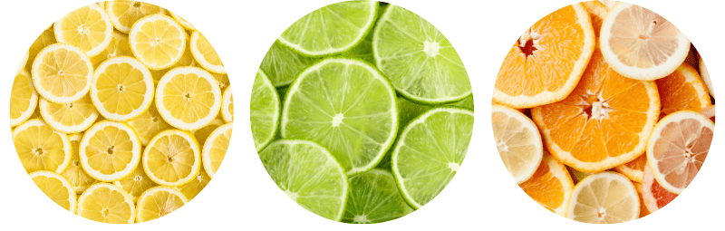 Citrus fruits - lemon, lime and orange